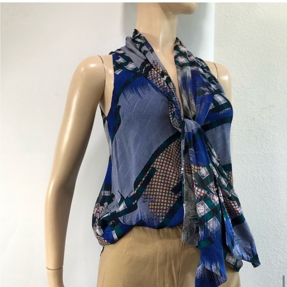 Madison Marcus blouse patch print Silk - Picture 13 of 16